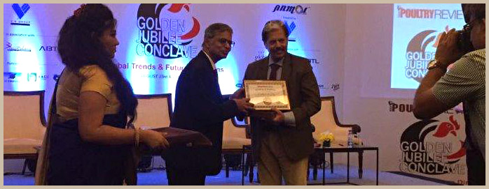Dr. D. K. Dey honoured by Indian Poultry Review